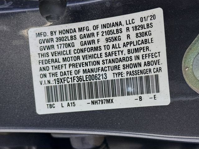 2020 Honda Civic Sedan EX