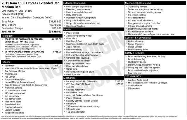 2012 RAM 1500 Express