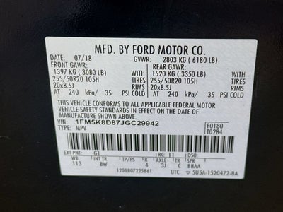2018 Ford Explorer XLT