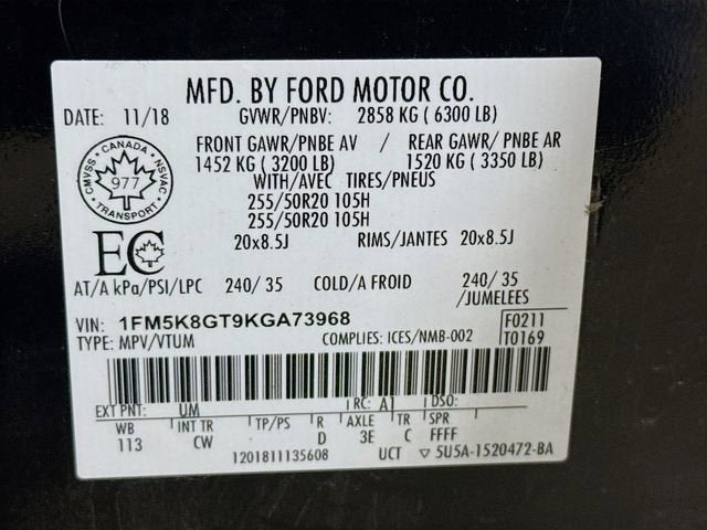 2019 Ford Explorer Sport