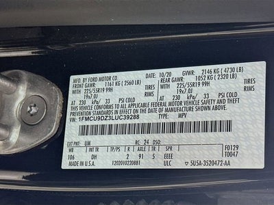 2020 Ford Escape Titanium Hybrid