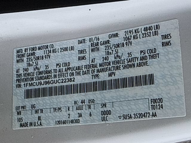 2016 Ford Escape Titanium