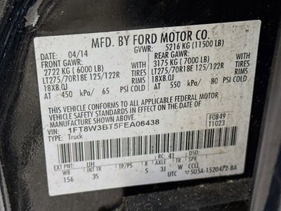 2015 Ford Super Duty F-350 SRW Platinum