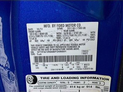 2011 Ford F-150 SVT Raptor