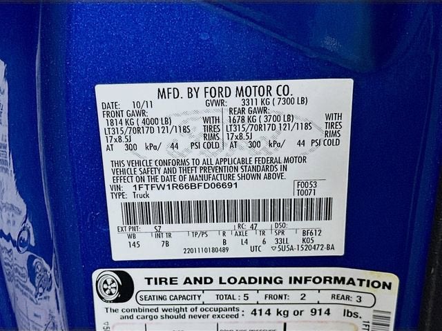 2011 Ford F-150 SVT Raptor