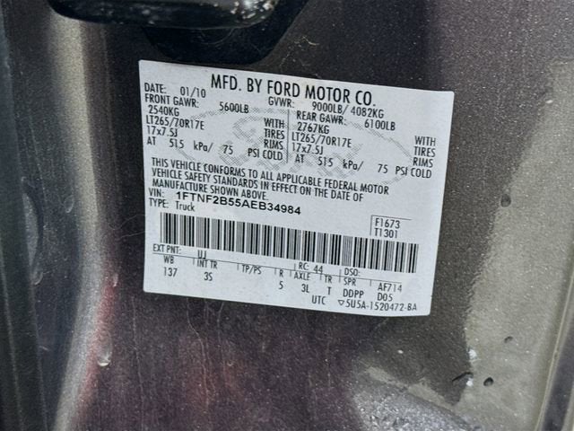 2010 Ford Super Duty F-250 SRW XL