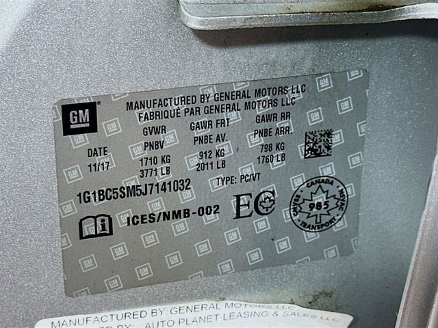 2018 Chevrolet Cruze LS