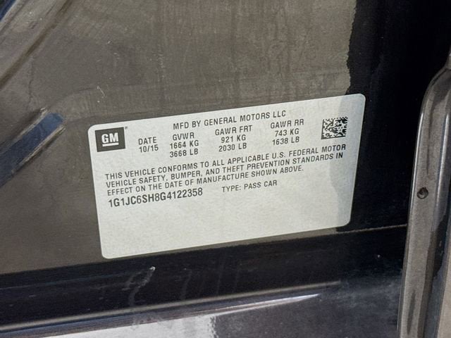 2016 Chevrolet Sonic LT