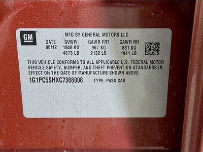 2012 Chevrolet Cruze LS