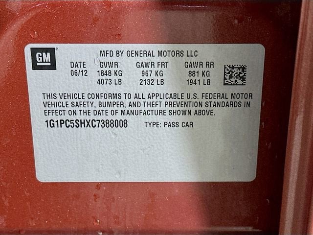 2012 Chevrolet Cruze LS