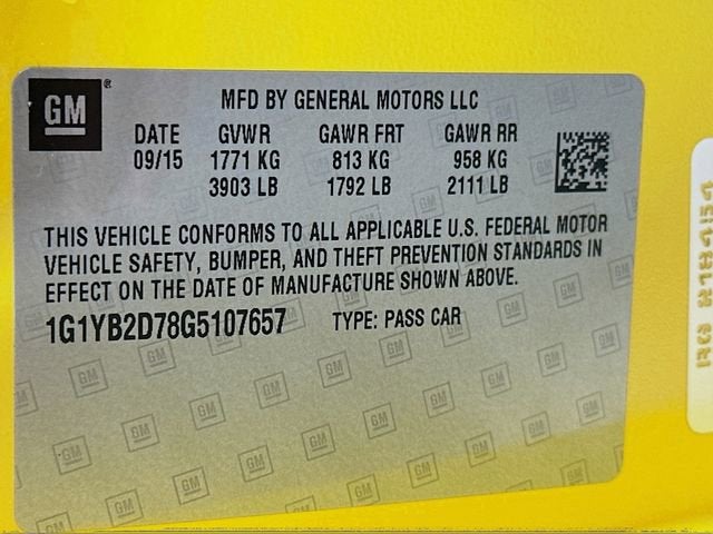 2016 Chevrolet Corvette Stingray 1LT