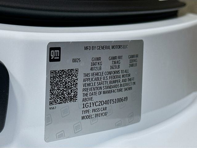 2026 Chevrolet Corvette Stingray 3LT