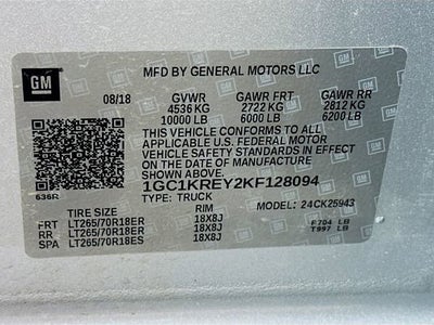 2019 Chevrolet Silverado 2500 HD Work Truck