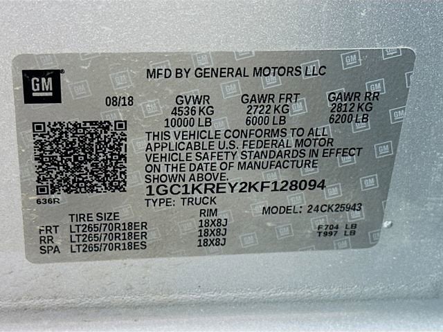 2019 Chevrolet Silverado 2500 HD Work Truck