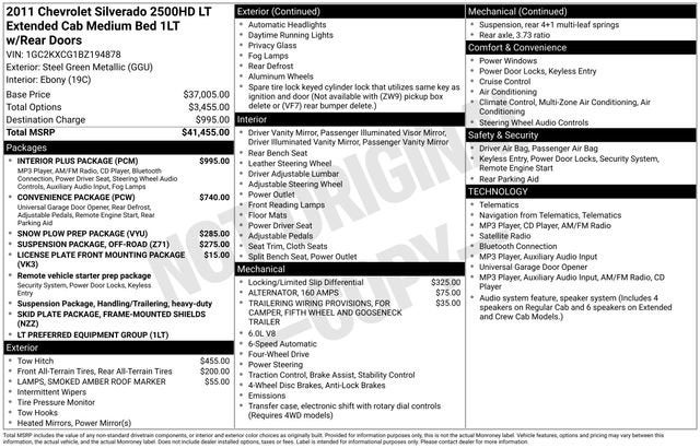 2011 Chevrolet Silverado 2500 HD LT