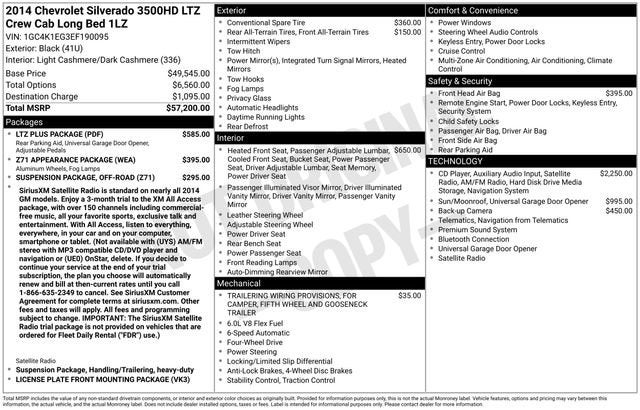 2014 Chevrolet Silverado 3500 HD LTZ