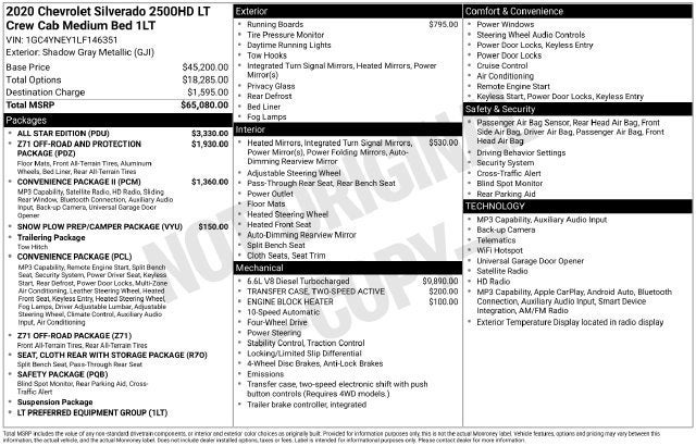 2020 Chevrolet Silverado 2500 HD LT