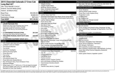 2015 Chevrolet Colorado 4WD LT