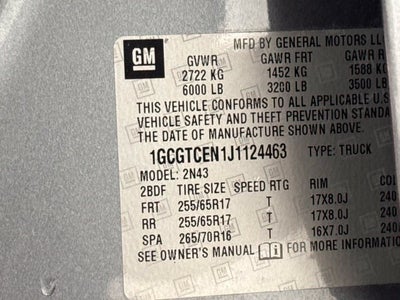 2018 Chevrolet Colorado 4WD LT