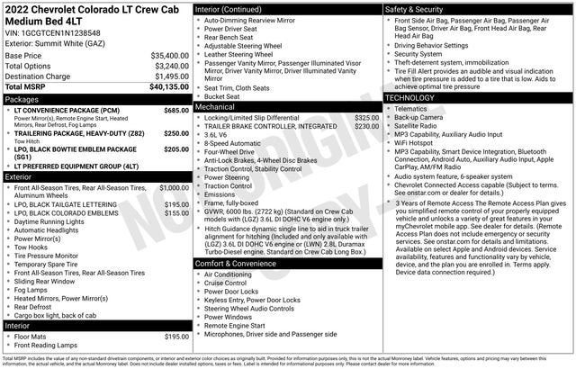 2022 Chevrolet Colorado LT