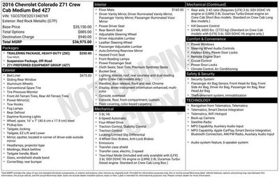 2016 Chevrolet Colorado 4WD Z71
