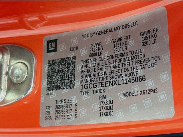 2020 Chevrolet Colorado 4WD ZR2