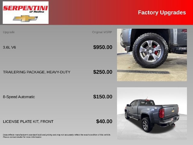 2017 Chevrolet Colorado 4WD Z71
