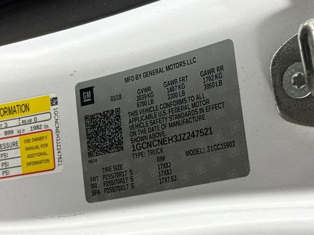 2018 Chevrolet Silverado 1500 Work Truck