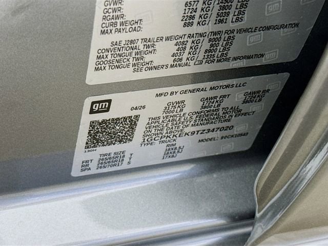 2026 Chevrolet Silverado 1500 LT (2FL)