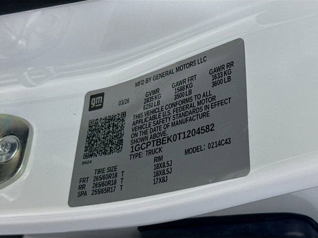 2026 Chevrolet Colorado WT