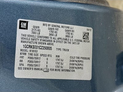 2012 Chevrolet Silverado 1500 LT