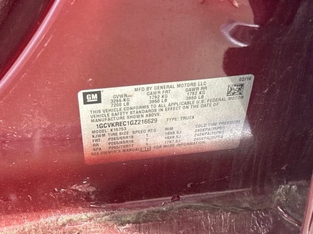 2016 Chevrolet Silverado 1500 LT