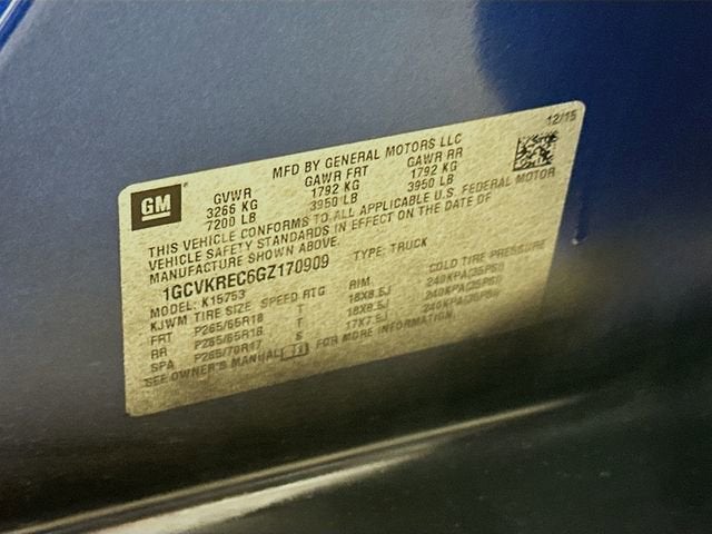 2016 Chevrolet Silverado 1500 LT