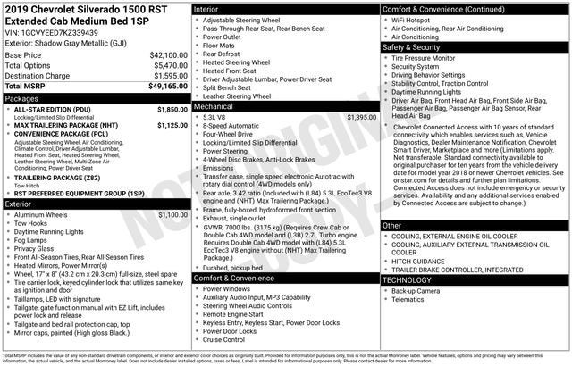 2019 Chevrolet Silverado 1500 RST