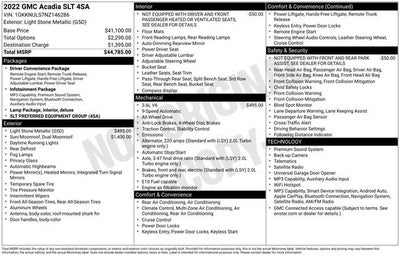 2022 GMC Acadia SLT