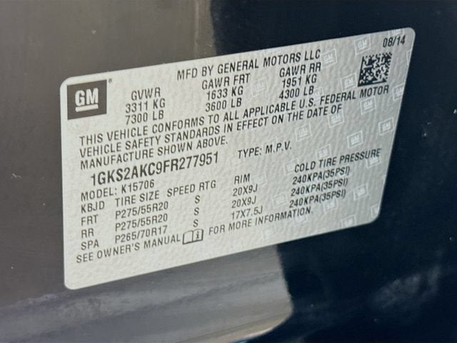 2015 GMC Yukon SLE