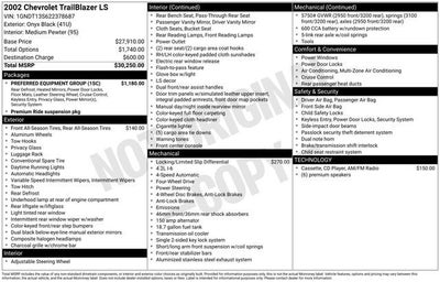 2002 Chevrolet Trailblazer LS