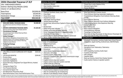 2026 Chevrolet Traverse LT