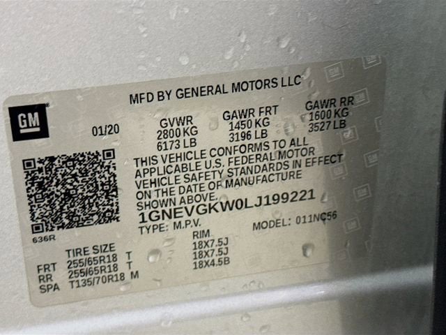 2020 Chevrolet Traverse LT Cloth