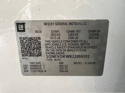 2018 Chevrolet Traverse LT Cloth