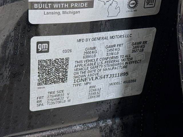 2026 Chevrolet Traverse RS