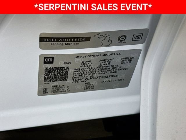 2026 Chevrolet Traverse RS