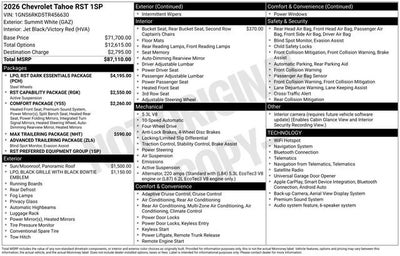 2026 Chevrolet Tahoe RST