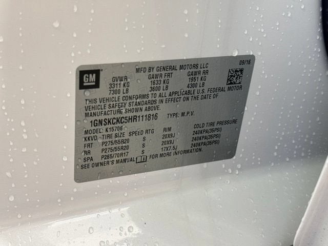 2017 Chevrolet Tahoe Premier