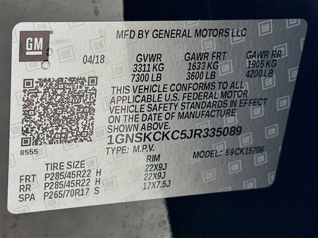 2018 Chevrolet Tahoe Premier