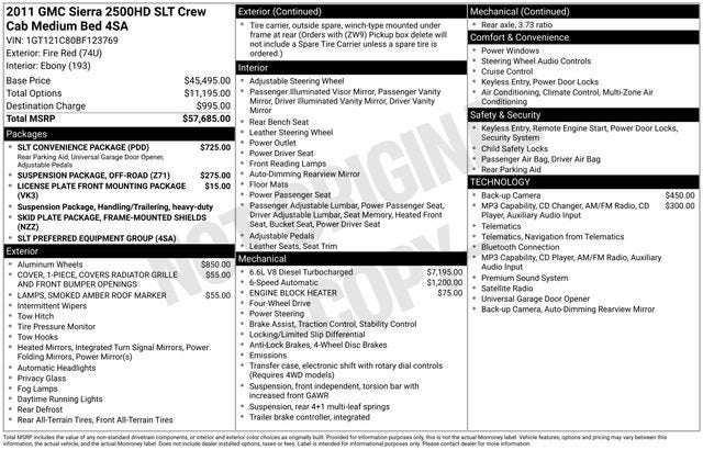 2011 GMC Sierra 2500 HD SLT