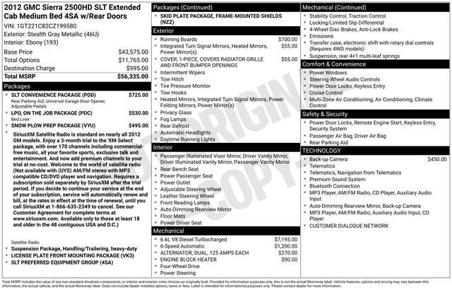 2012 GMC Sierra 2500 HD SLT