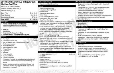 2010 GMC Canyon SLE1
