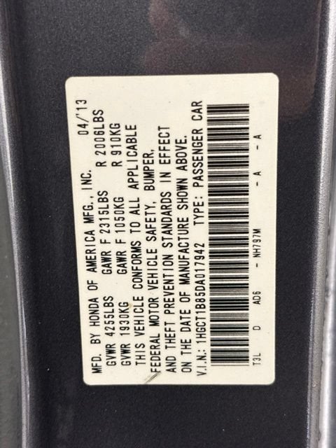 2013 Honda Accord Cpe EX-L