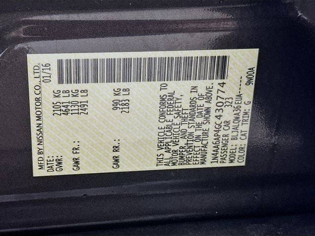 2016 Nissan Maxima 3.5 SV